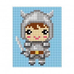 Kit de canevas - Petit chevalier