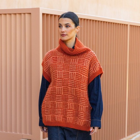 Kit de tricot - Pull damier - Soft gratté