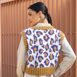 Kit de tricot - Pull léopard - Soft gratté