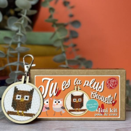 Kit de broderie - Tu es la plus chouette