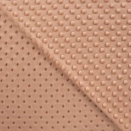 Tissu minky - Saumon vintage