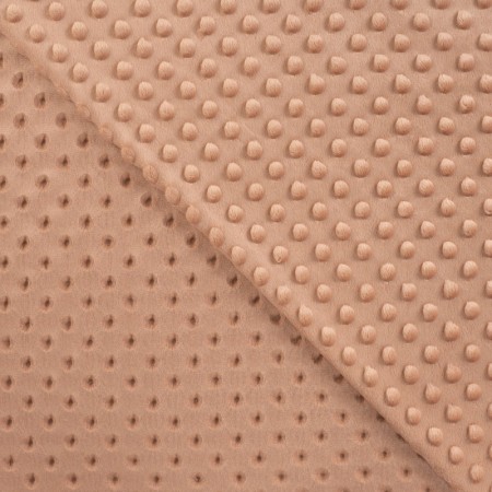 Tissu minky - Saumon vintage