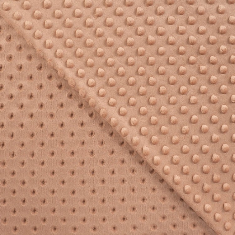 Tissu minky - Saumon vintage