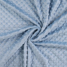Tissu minky - Bleu clair