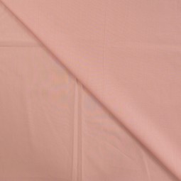 Tissu popeline coton unie - Rose poudré