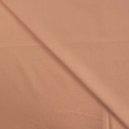 Tissu popeline coton unie - Saumon vintage