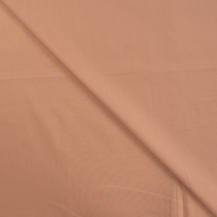 Tissu popeline coton unie - Saumon vintage