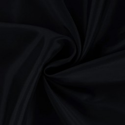 Doublure satin pongé - Noir