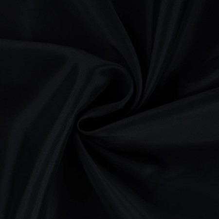 Doublure satin pongé - Noir