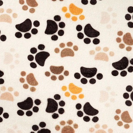 Tissu polaire doudou - Empreinte