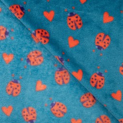 Tissu polaire doudou - Ladybug