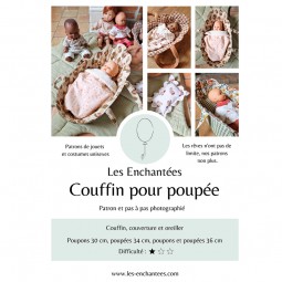 Patron Les Enchantées couffin pour poupée