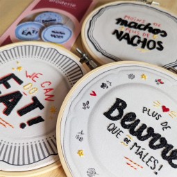 Kit de broderie - The Comptoir - Assiettes Kitchs