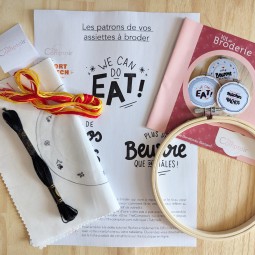 Kit de broderie - The Comptoir - Assiettes Kitchs
