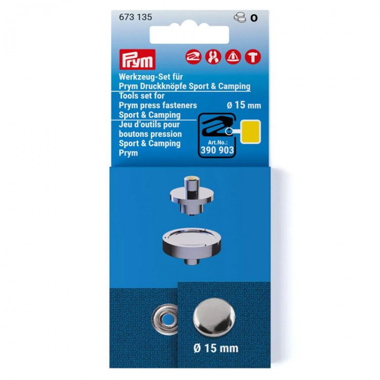Jeu d'outils de pose pour boutons pression Sport et camping Prym