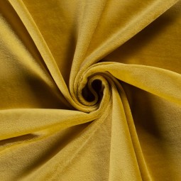 Tissu jersey velours - Ocre