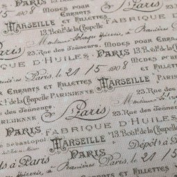 Tissu Frank Garcia - Parisian Snippets - Écritures