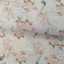 Tissu Frank Garcia - Parisian Snippets - Papillons