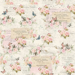 Tissu Frank Garcia - Parisian Snippets - Papillons