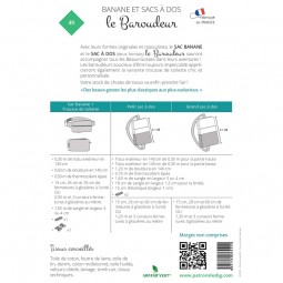 Patron Les BG - Banane et sacs à dos - Le baroudeur