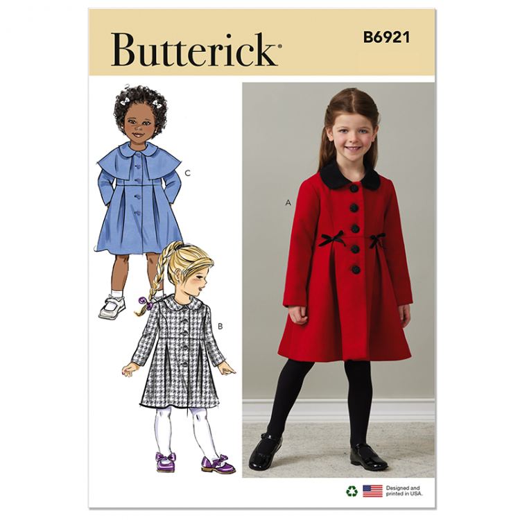 Patron Butterick 6921 - Manteau enfant