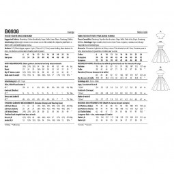 Patron Butterick 6938 - Robe année 50