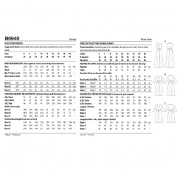 Patron Butterick 6940 - robe en jersey