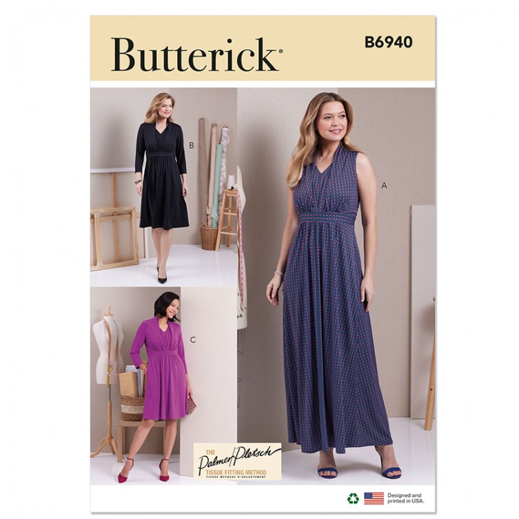 Patron Butterick 6940 - robe en jersey