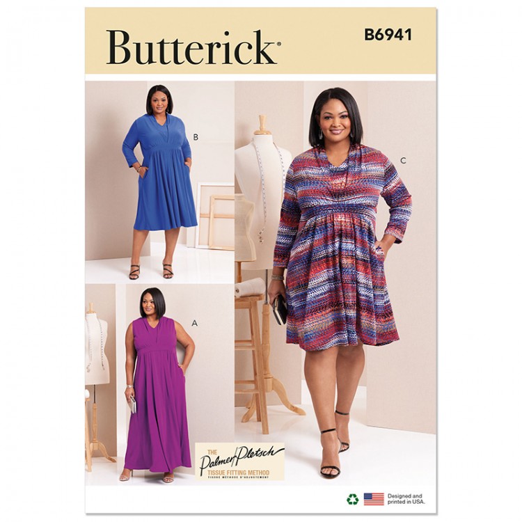 Patron Butterick 6941 - Robe en jersey