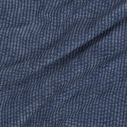 Tissu velours doublé sherpa - Jeans