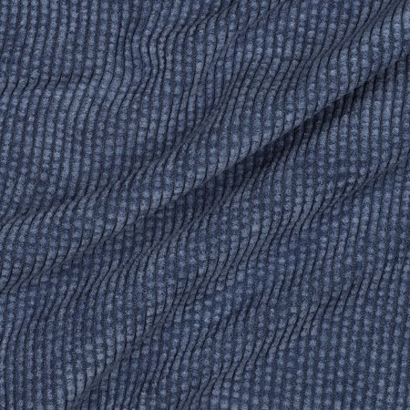 Tissu velours doublé sherpa - Jeans
