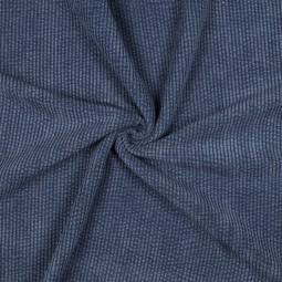 Tissu velours doublé sherpa - Jeans