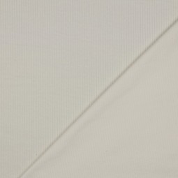 Tissu velours grosses côtes - Ecru