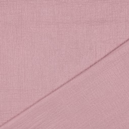 Tissu double gaze - Glitter lila