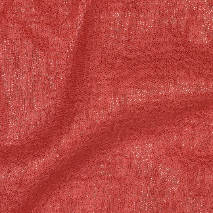 Tissu double gaze - Glitter rouille