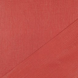 Tissu double gaze - Glitter rouille