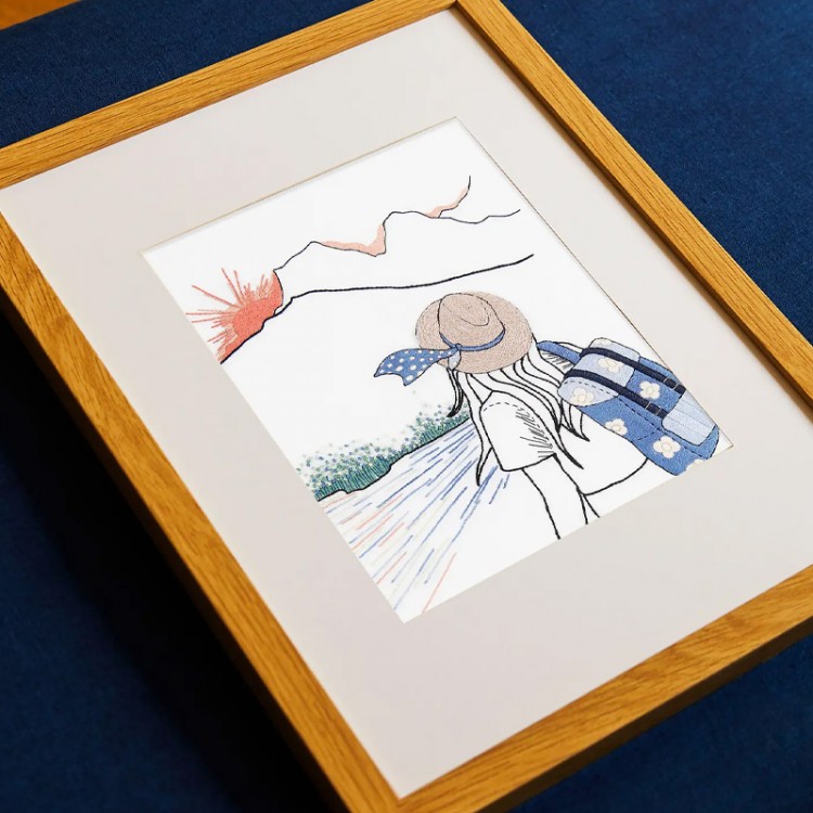 Kit de broderie - Randonneuse