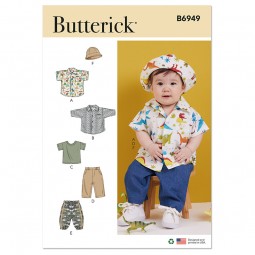Patron Butterick 6949 - pantalon et t-shirt bébé