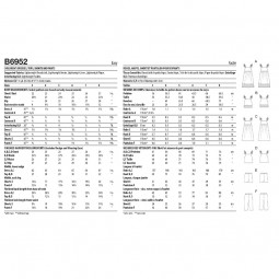 Patron Butterick 6952 - Ensemble et robe enfant