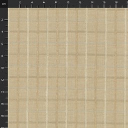 Tissu japonais - Tochio Yarn-Dyed - Carreaux naturels