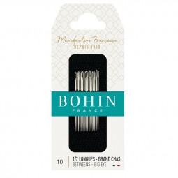 Aiguilles demi longues grand chas n°10 Bohin