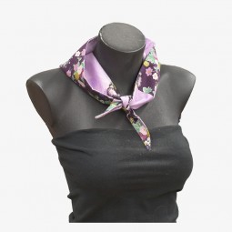 Kit de couture - Petit chèche fleur multicolore