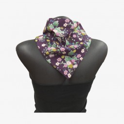 Kit de couture - Petit chèche fleur multicolore