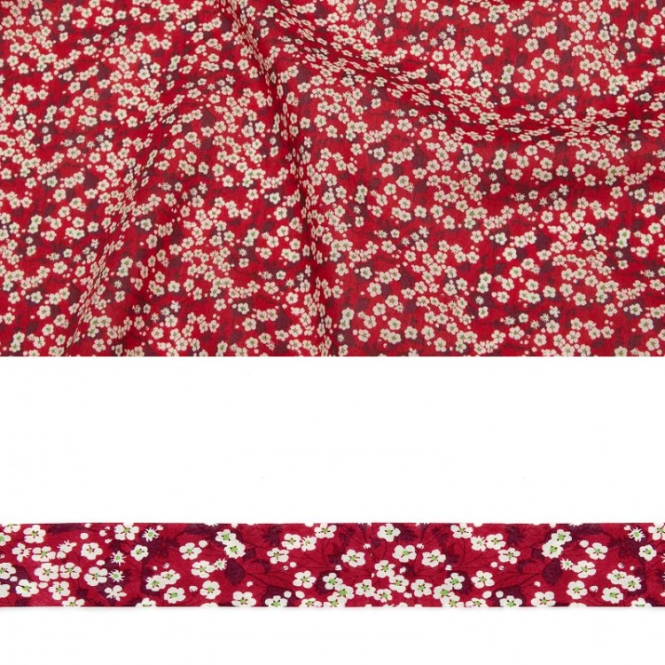 Biais Liberty® - Mitsi valeria rouge