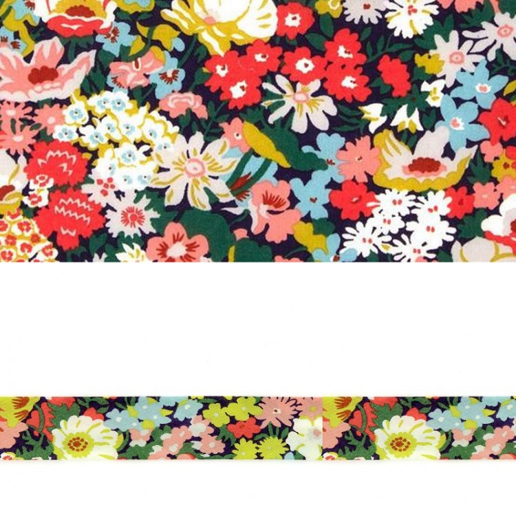 Biais Liberty® - Thorpe vert corail