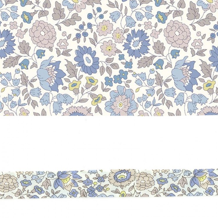 Biais Liberty® - D'anjou bleu gris