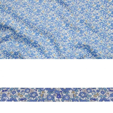 Biais Liberty® - Betsy Ann bleu