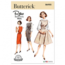 Patron Butterick 6955 - Robe année 60