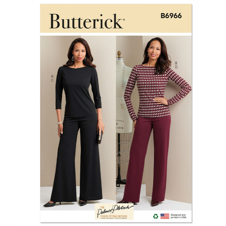 Patron Butterick 6966 - T-shirt et pantalon