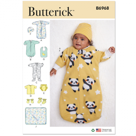 Patron Butterick 6968 - Kit naissance